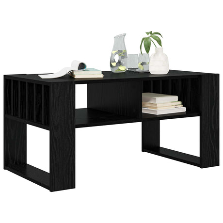 Vidaxl salontafel zwart eiken 92 x 49,5 x 45 cm bewerkt hout