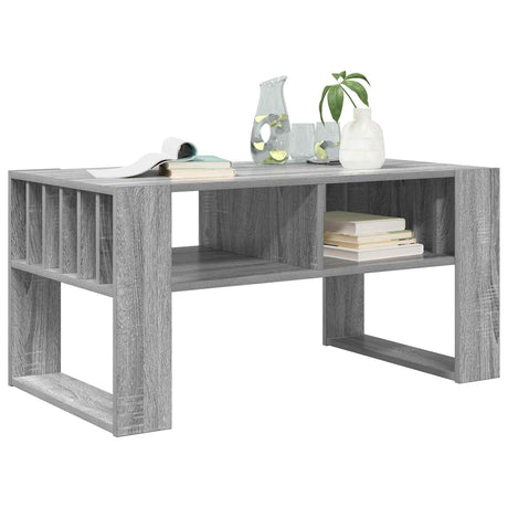 Vidaxl salontafel grijs sonoma 92 x 49,5 x 45 cm bewerkt hout