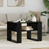 Vidaxl salontafel zwart eiken 66 x 49,5 x 45 cm bewerkt hout