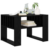 Vidaxl salontafel zwart eiken 66 x 49,5 x 45 cm bewerkt hout