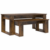 Vidaxl koffietafel set 2 st gerookt eiken 100 x 50 x 42 cm