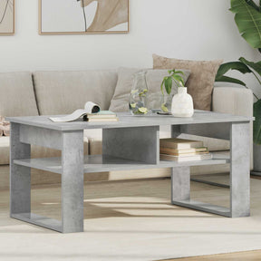 Vidaxl salontafel beton grijs 96 x 54 x 44 cm bewerkt hout
