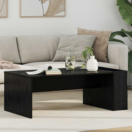 Vidaxl salontafel zwart eiken 95 x 50 x 34 cm bewerkt hout