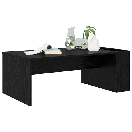 Vidaxl salontafel zwart eiken 95 x 50 x 34 cm bewerkt hout