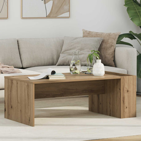 Vidaxl salontafel artisan eiken 95 x 50 x 34 cm bewerkt hout