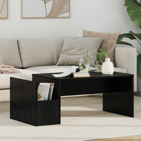 Vidaxl salontafel zwart eiken 90 x 45 x 35 cm bewerkt hout