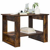 Vidaxl salontafel gerookt eiken 72 x 50 x 50 cm bewerkt hout