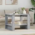 Vidaxl salontafel grijs sonoma 72 x 50 x 50 cm bewerkt hout
