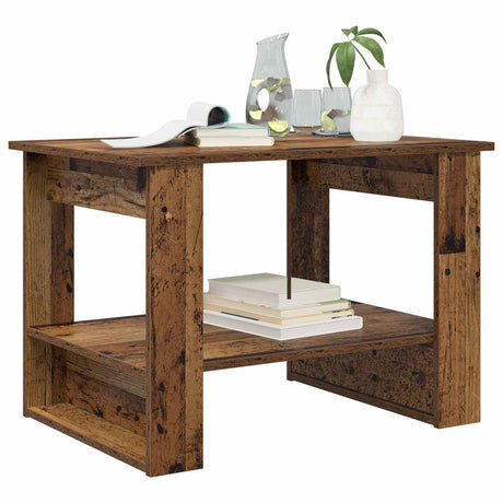 Vidaxl salontafel oudhout 72 x 50 x 50 cm bewerkt hout
