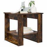 Vidaxl salontafel gerookt eiken 51 x 50 x 50 cm bewerkt hout