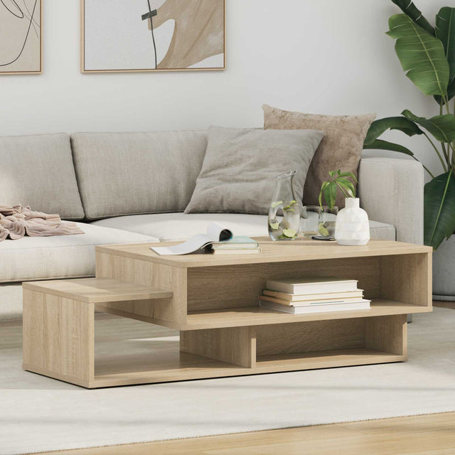 Vidaxl salontafel sonoma eiken 105 x 50 x 32,5 cm bewerkt hout