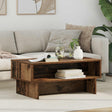 Vidaxl salontafel oudhout 80 x 46 x 35 cm bewerkt hout