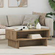 Vidaxl salontafel artisan eiken 80 x 46 x 35 cm bewerkt hout
