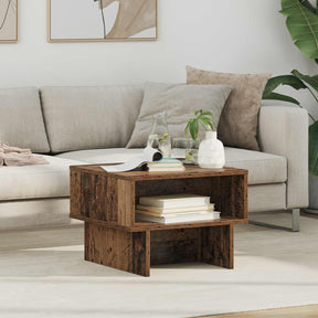 Vidaxl salontafel oudhout 48 x 46 x 35 cm bewerkt hout