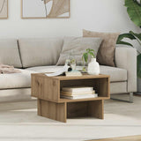Vidaxl salontafel artisan eiken 48 x 46 x 35 cm bewerkt hout
