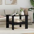 Vidaxl salontafel zwart eiken 57 x 55 x 45 cm bewerkt hout