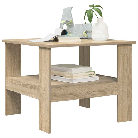 Vidaxl salontafel sonoma eiken 57 x 55 x 45 cm bewerkt hout