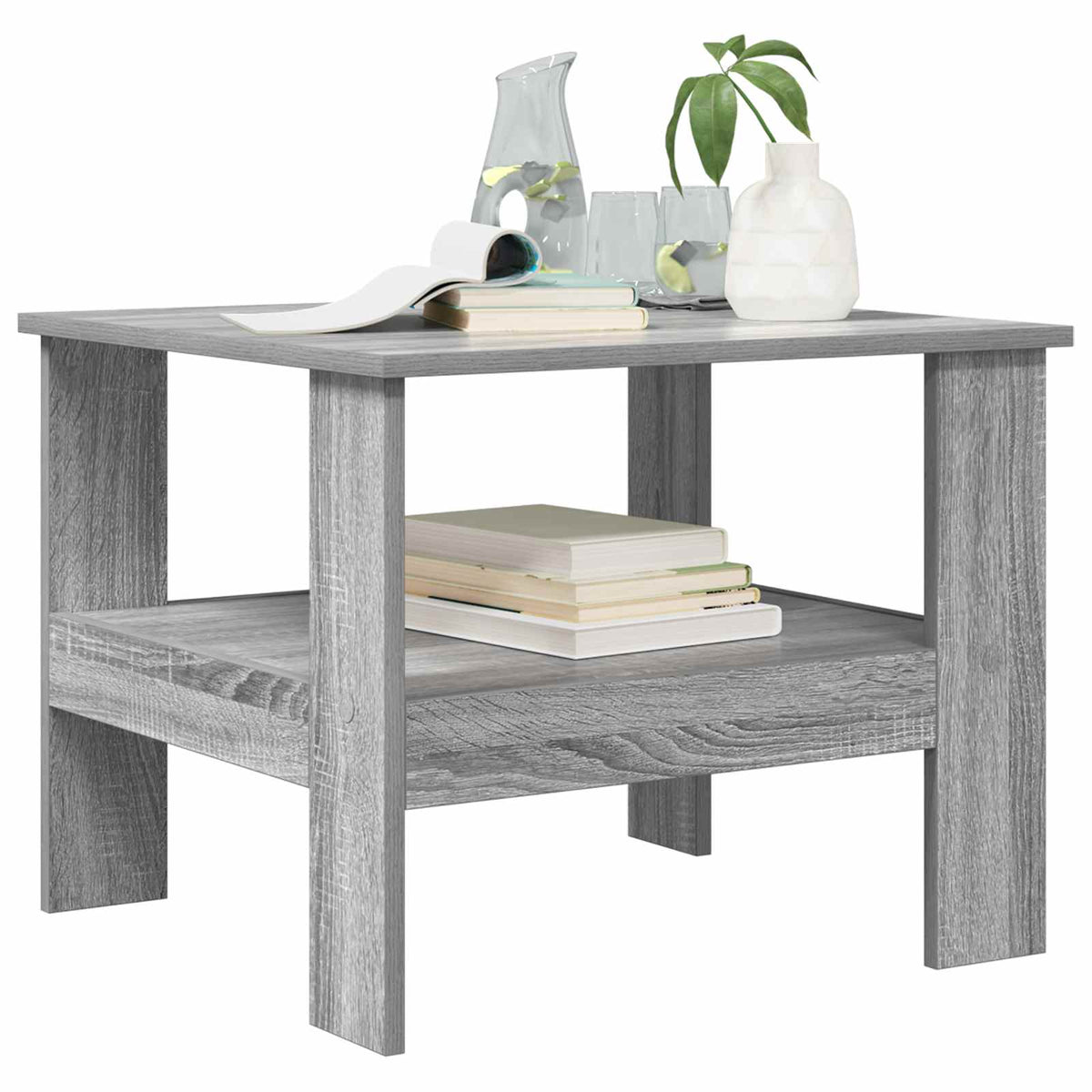 Vidaxl salontafel grijs sonoma 57 x 55 x 45 cm bewerkt hout