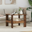 Vidaxl salontafel oudhout 57 x 55 x 45 cm bewerkt hout