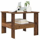 Vidaxl salontafel oudhout 57 x 55 x 45 cm bewerkt hout