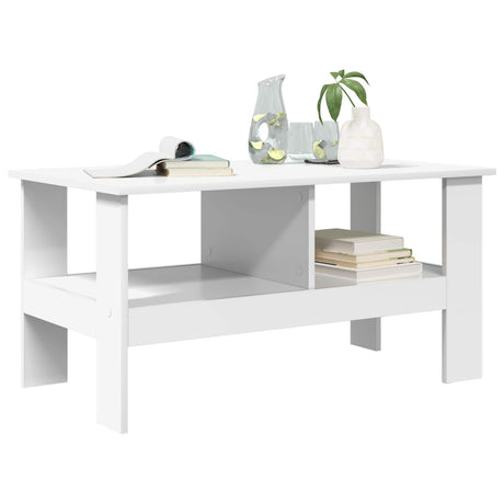 Vidaxl salontafel wit 90 x 50 x 45 cm bewerkt hout