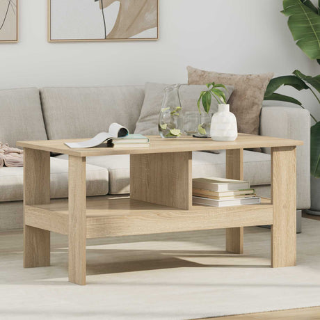 Vidaxl salontafel sonoma eiken 90 x 50 x 45 cm bewerkt hout