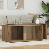 Vidaxl koffietafel set 2 st artisan eiken 90 x 48 x 40 cm bewerkt hout