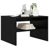 Vidaxl salontafel zwart eiken 60 x 50 x 40 cm bewerkt hout