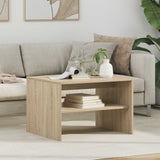 Vidaxl salontafel sonoma eiken 60 x 50 x 40 cm bewerkt hout