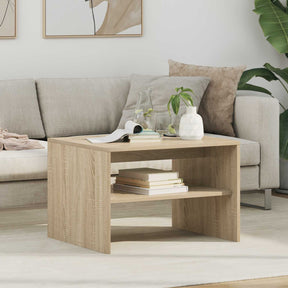 Vidaxl salontafel sonoma eiken 60 x 50 x 40 cm bewerkt hout