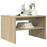 Vidaxl salontafel sonoma eiken 60 x 50 x 40 cm bewerkt hout