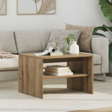 Vidaxl salontafel artisan eiken 60 x 50 x 40 cm bewerkt hout