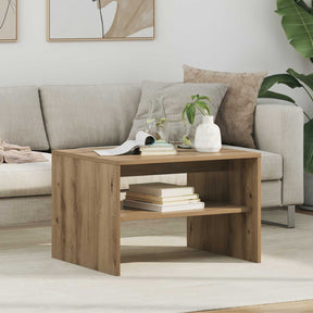 Vidaxl salontafel artisan eiken 60 x 50 x 40 cm bewerkt hout