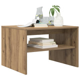 Vidaxl salontafel artisan eiken 60 x 50 x 40 cm bewerkt hout