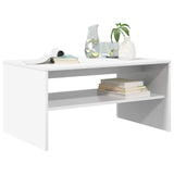 Vidaxl salontafel wit 80 x 50 x 40 cm bewerkt hout
