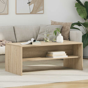 Vidaxl salontafel sonoma eiken 100 x 50 x 40 cm bewerkt hout