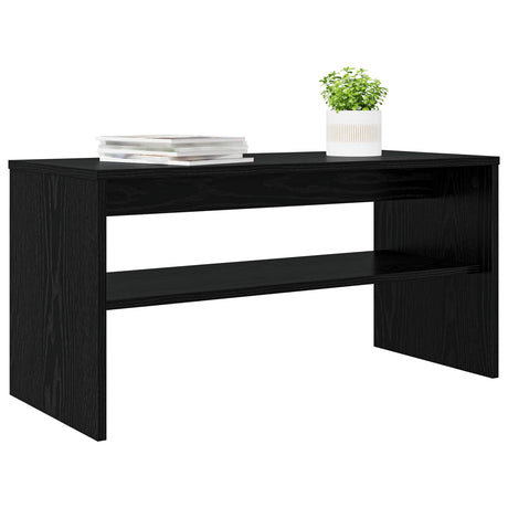 Vidaxl tv-kast 80 x 35 x 40 cm zwart eiken bewerkt hout