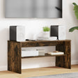 Vidaxl tv-kast 80 x 35 x 40 cm gerookt eiken bewerkt hout