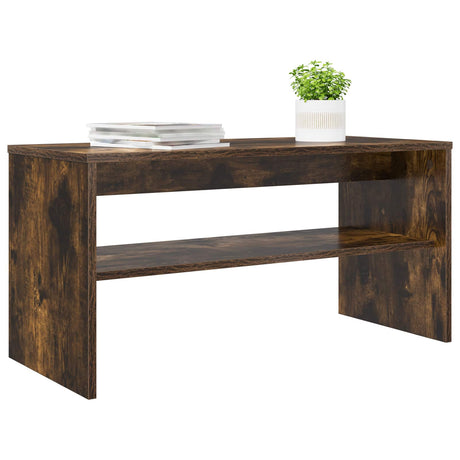Vidaxl tv-kast 80 x 35 x 40 cm gerookt eiken bewerkt hout