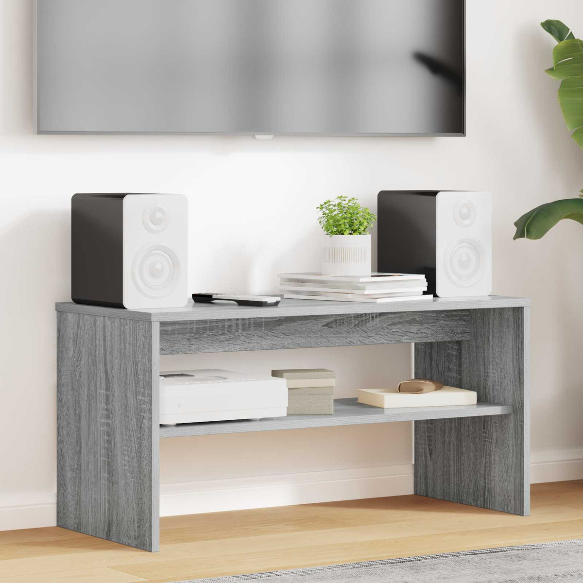 Vidaxl tv-kast 80 x 35 x 40 cm grijs sonoma bewerkt hout