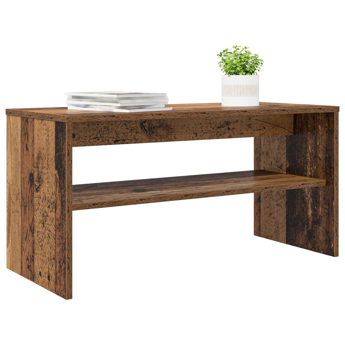 Vidaxl tv-kast 80 x 35 x 40 cm oudhout bewerkt hout