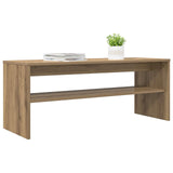 Vidaxl tv-kast 100 x 35 x 40 cm artisan eiken bewerkt hout