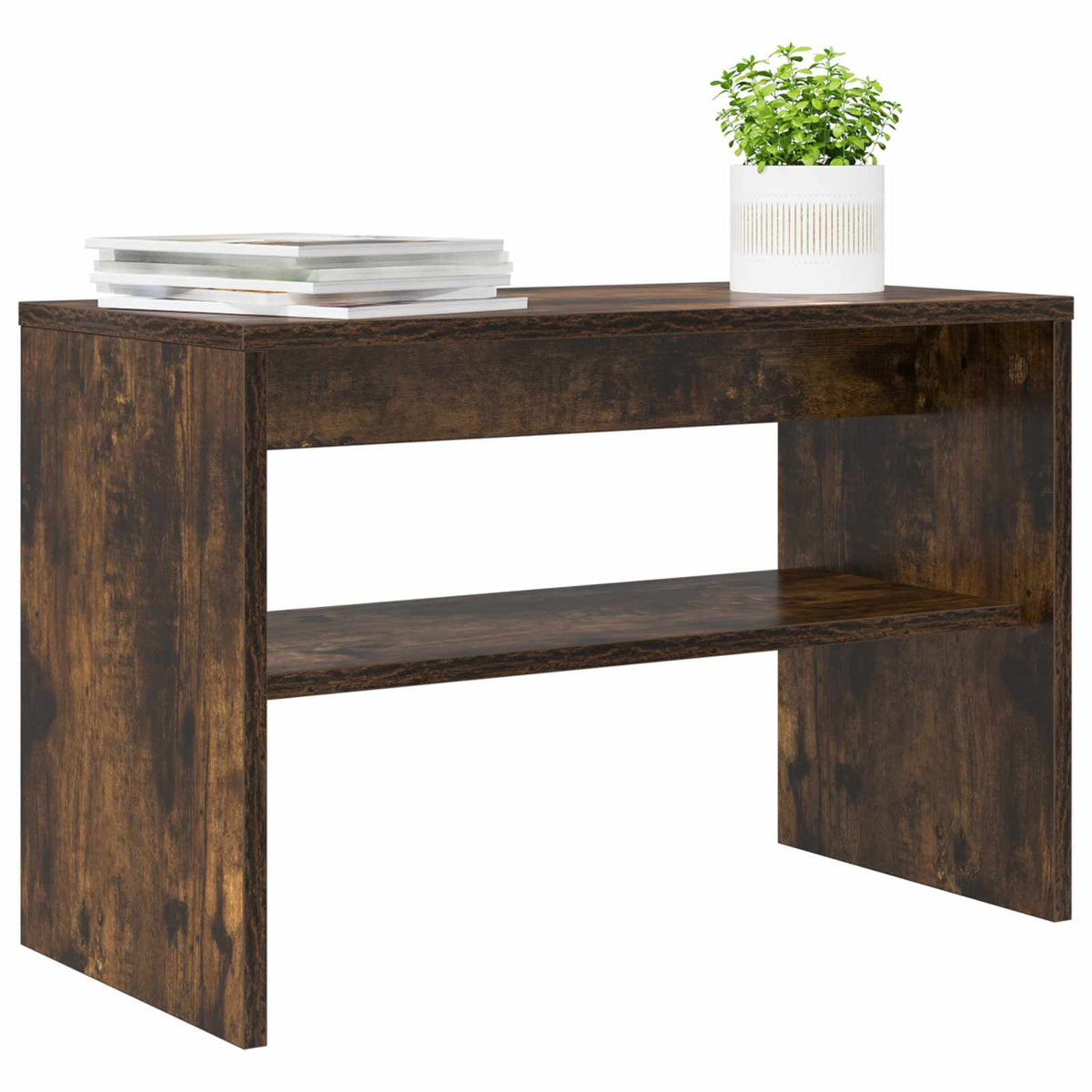 Vidaxl tv-kast 60 x 30 x 40 cm gerookt eiken bewerkt hout