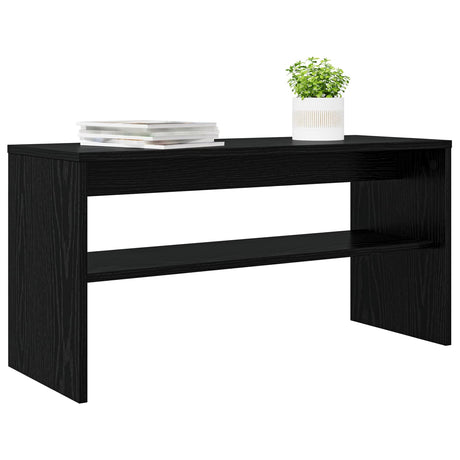 Vidaxl tv-kast 80 x 30 x 40 cm zwart eiken bewerkt hout
