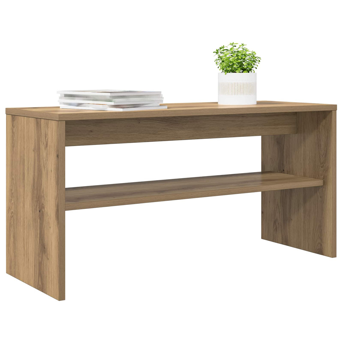Vidaxl tv-kast 80 x 30 x 40 cm artisan eiken bewerkt hout
