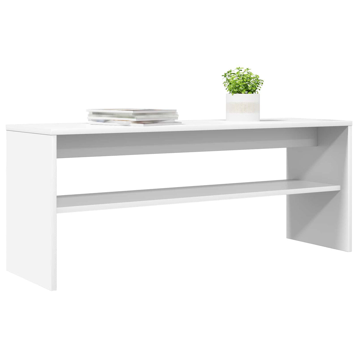 Vidaxl tv-kast 100 x 30 x 40 cm wit bewerkt hout
