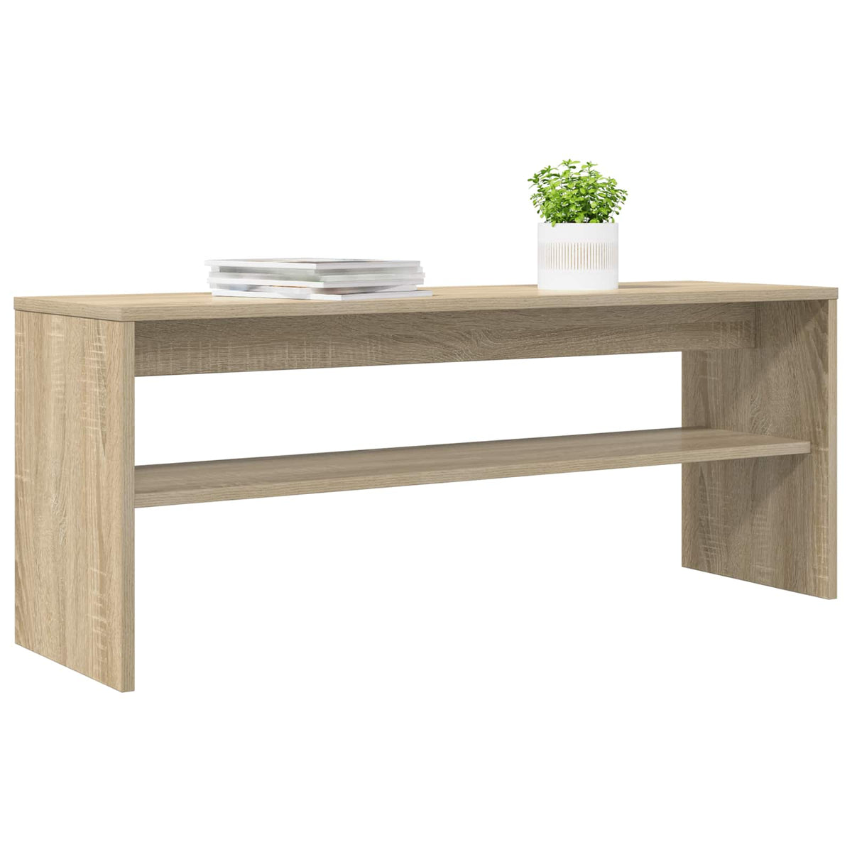 Vidaxl tv-kast 100 x 30 x 40 cm sonoma eiken bewerkt hout