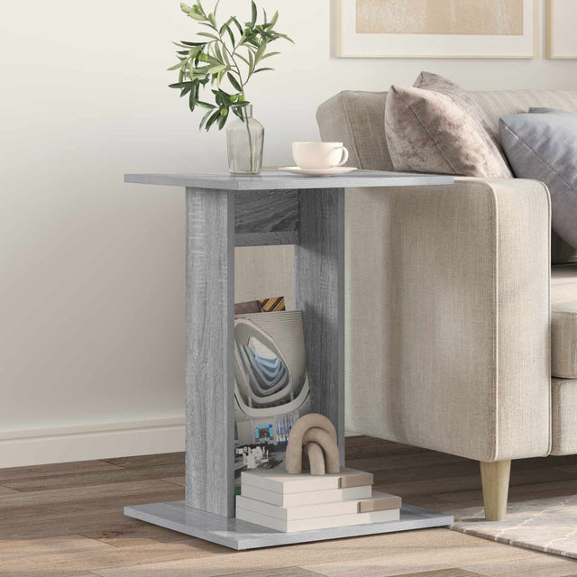 Vidaxl bijzettafel grijs sonoma 45 x 40 x 62,5 cm bewerkt hout