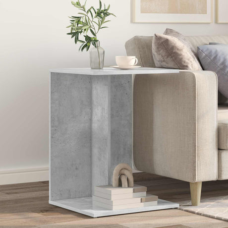 Vidaxl bijzettafel beton grijs 45 x 40 x 62,5 cm bewerkt hout