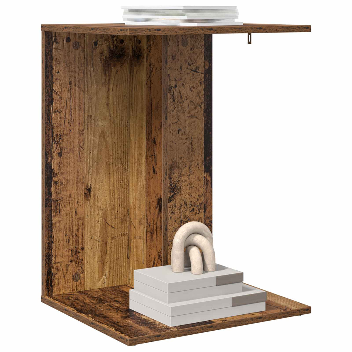 Vidaxl bijzettafel oudhout 45 x 40 x 62,5 cm bewerkt hout